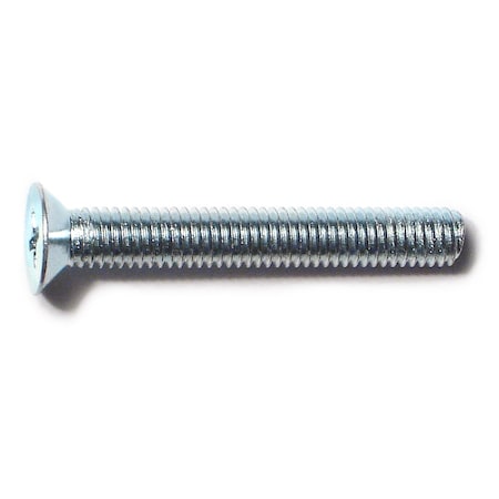 Midwest Fastener M5-0.80 x 35 mm Phillips Flat Machine Screw, Zinc Plated Steel, 50 PK 51502